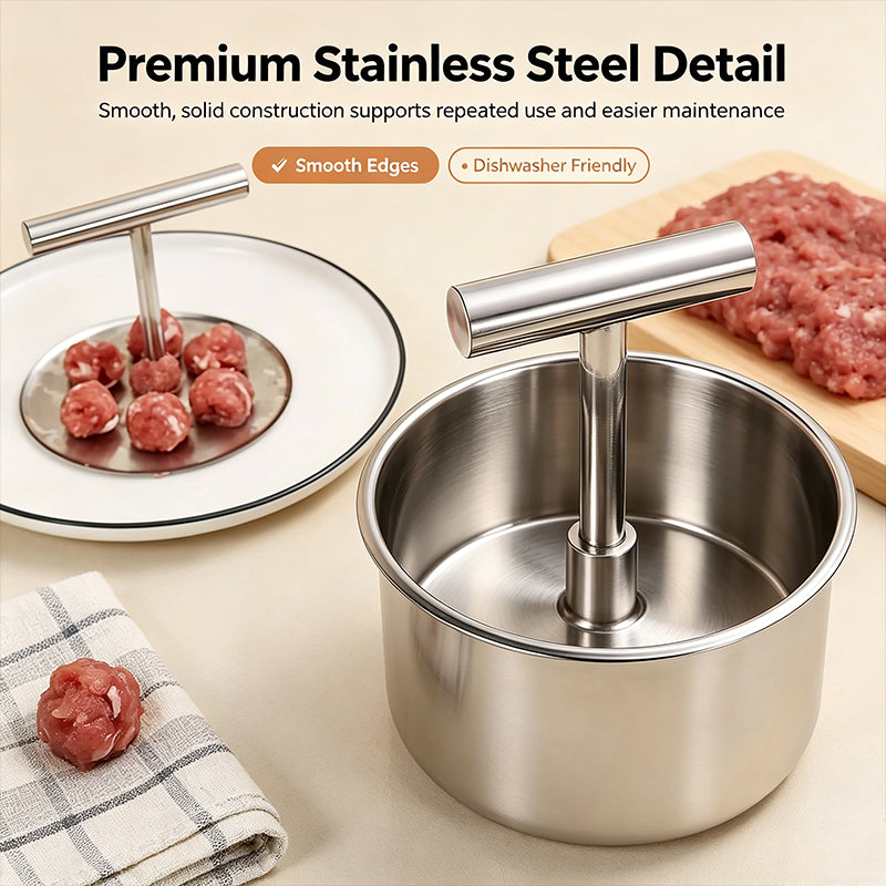 🥩Meatball Maker Spoon – Stainless Steel, Non-Stick, Perfect Homemade Meatballs