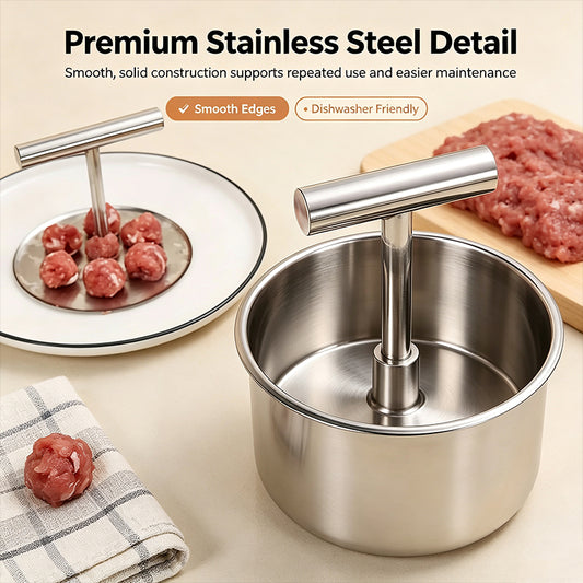 🥩Meatball Maker Spoon – Stainless Steel, Non-Stick, Perfect Homemade Meatballs