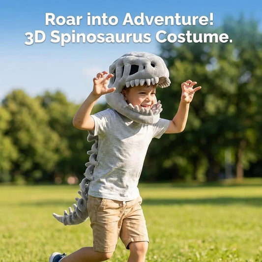 Dinosaur Skeleton Headgear Pillow, 4 Color Options Available, Unisex Cushion, Perfect for Party Cosplay and Sofa Lounging