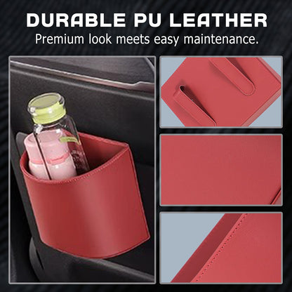 🚗 45% OFF! Leather Car Door Cup Holder – Wide‑mouth opening, easy reach for drinks & phone. Clip‑on secure fit. PU leather, tough & stylish. 🛡️✨