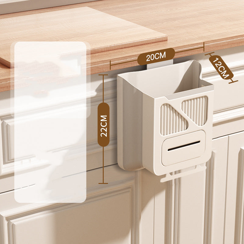 🗑️50% OFF NOW!🕒Foldable Hanging Trash Can – Space Saving, Leak Proof & Easy to Clean🧼