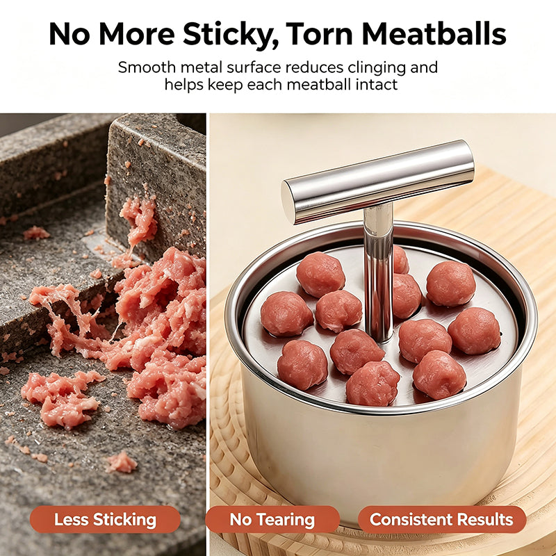 🥩Meatball Maker Spoon – Stainless Steel, Non-Stick, Perfect Homemade Meatballs