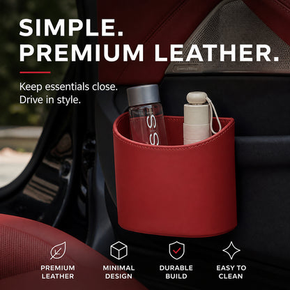 🚗 45% OFF! Leather Car Door Cup Holder – Wide‑mouth opening, easy reach for drinks & phone. Clip‑on secure fit. PU leather, tough & stylish. 🛡️✨