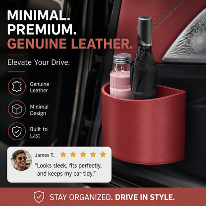 🚗 45% OFF! Leather Car Door Cup Holder – Wide‑mouth opening, easy reach for drinks & phone. Clip‑on secure fit. PU leather, tough & stylish. 🛡️✨