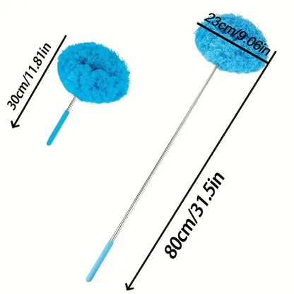 Extendable Microfiber Ceiling Fan Duster - Long Handle, Dust-Locking, Reusable & Machine Washable, Effortless Cleaning Brush for High Ceilings & Ceiling Fans
